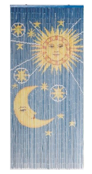 SUN AND MOON - BAMBOO BEADED CURTAIN
