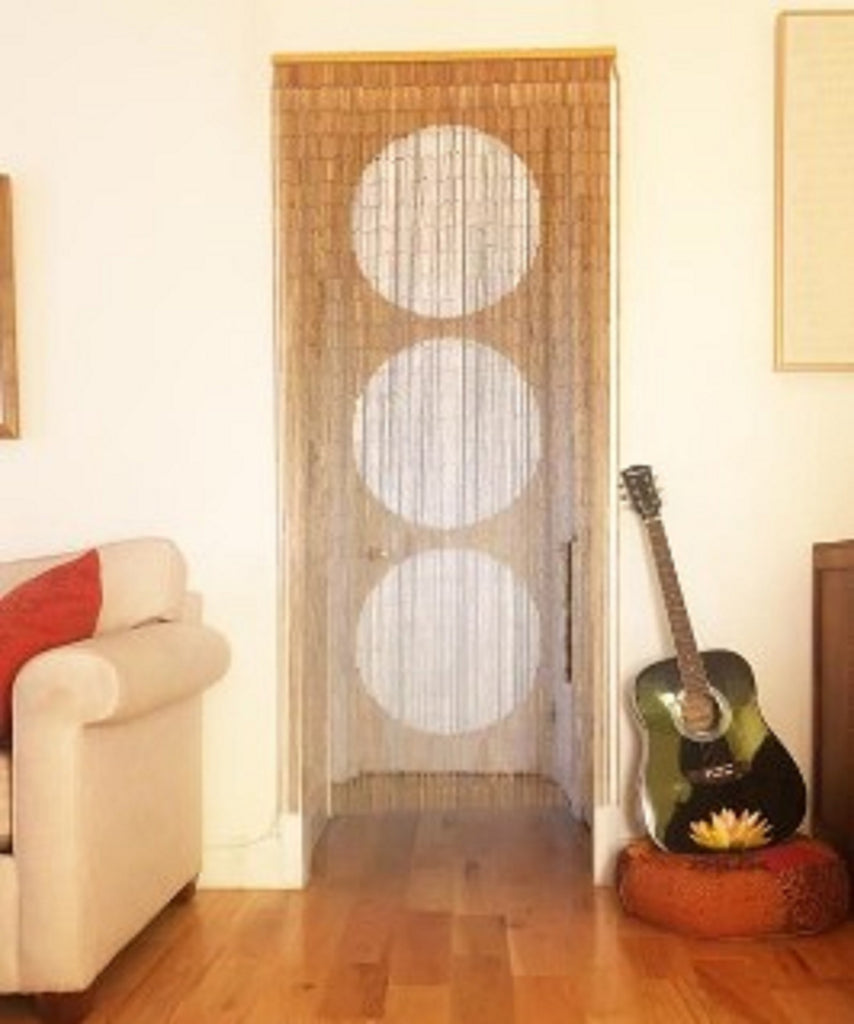 TRIPLE DOTS- BAMBOO BEADED CURTAIN – TACHILC - Main Image
