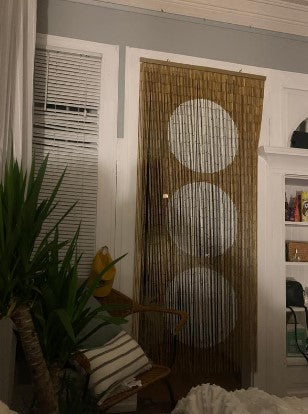 TRIPLE DOTS- BAMBOO BEADED CURTAIN