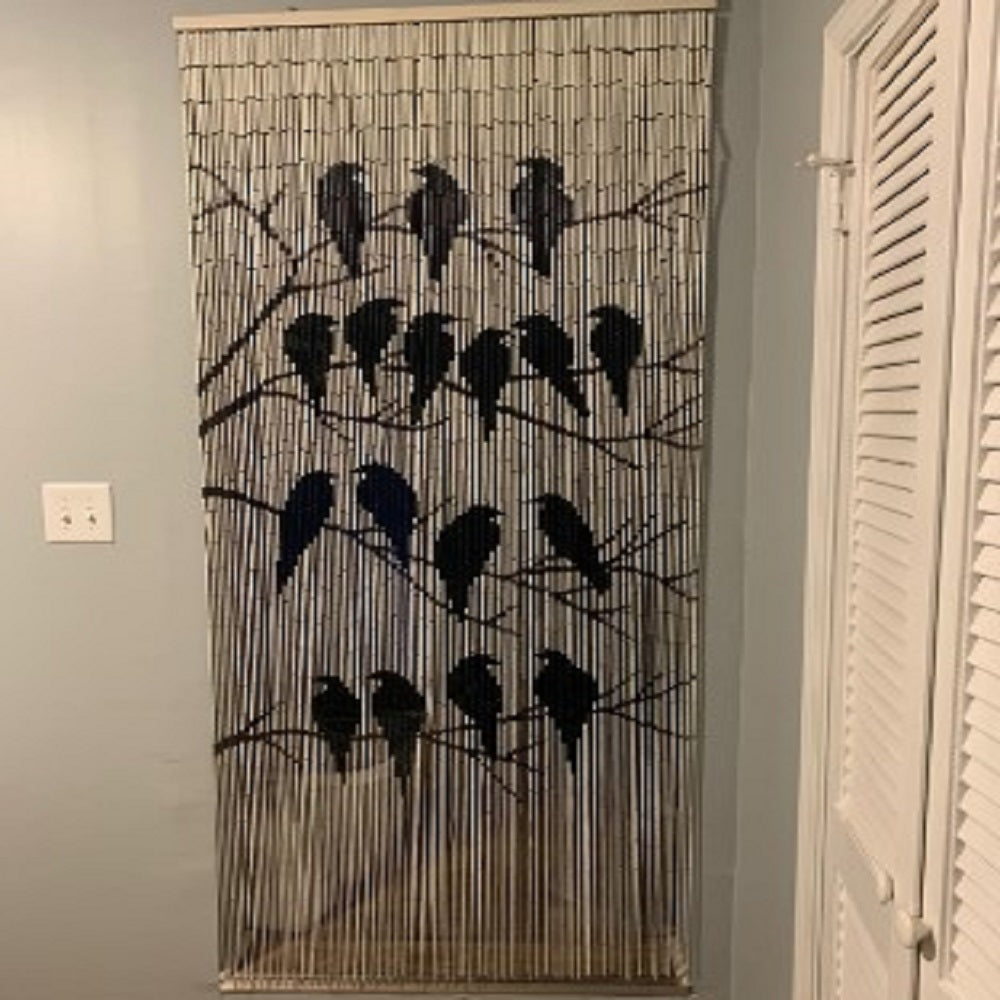 Birds Bamboo Beaded Curtain Tachilc